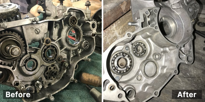 clutch cleaning with skymen ultrasonic cleaner before and after